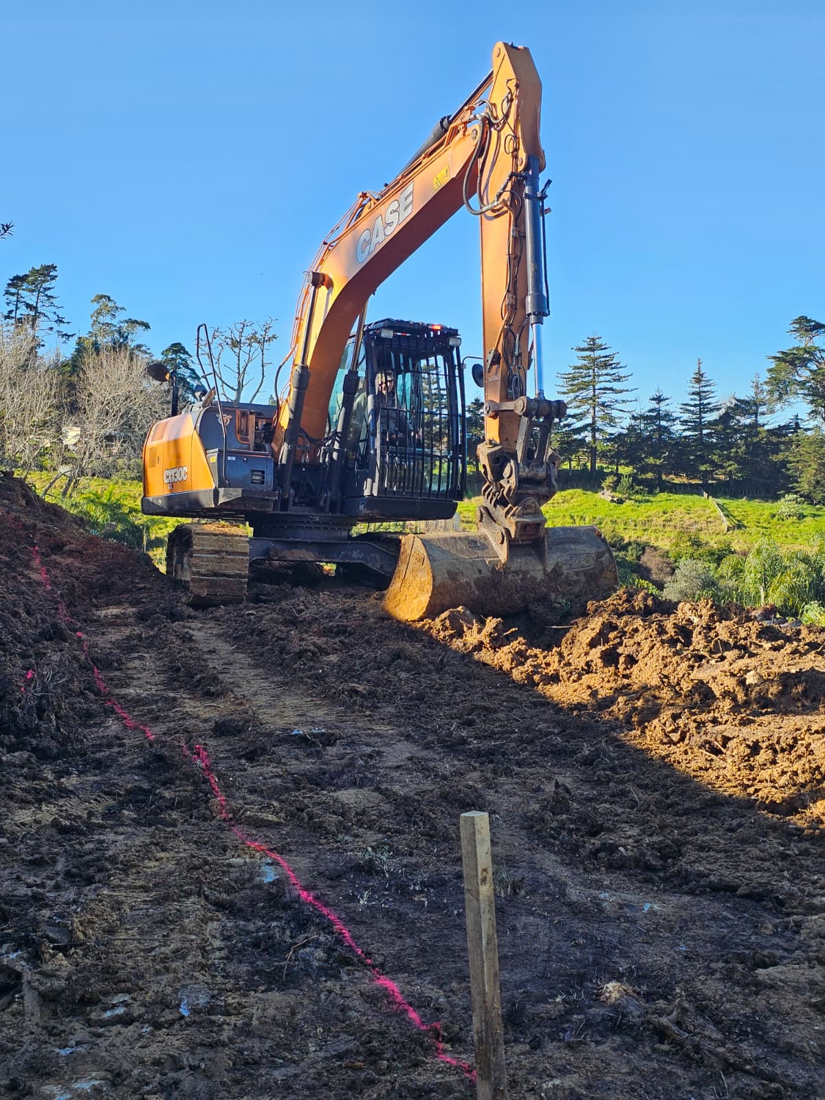 Civil works site preparation drainage earthworks